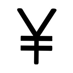 Japanese Yen Currency Symbol Silhouette yen symbol finance