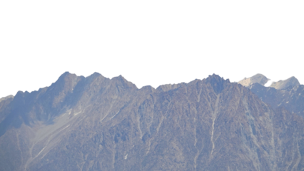 Chitral Gol National Park Mountains with Copy Text Space. Majestic Himalayan Landscape Element for Travel Posters, Nature Illustrations, and Scenic Design Projects. PNG File