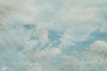 Obraz premium Vintage Blue Sky with Cloud Texture Background