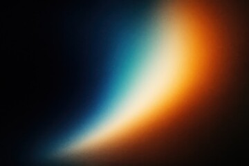 Abstract gradient of dark blue to bright orange with a subtle grainy texture