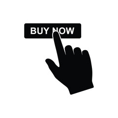 A hand pointer graphic with the text 