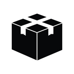 A sealed cardboard box represents delivery, shipping, and the movement of goods in commerce