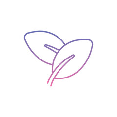 Leaf Icon vector stock illustration
