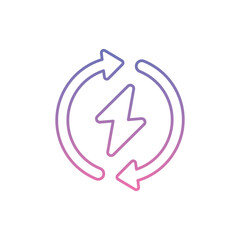 Renewable Icon vector stock illustration