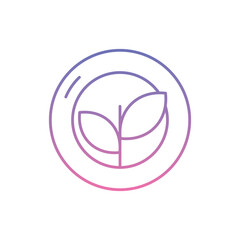 Organic Icon vector stock illustration