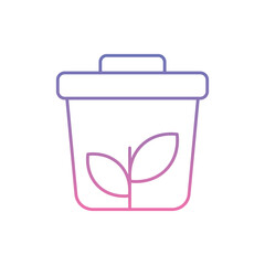 Zero Waste Icon vector stock illustration