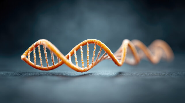 Exploring the structure of dna a scientific study on genetic material in a laboratory environment with a close-up view of helical formation