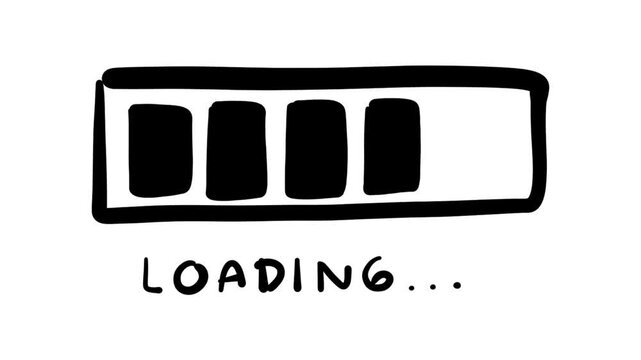 Hand Drawn Loading Bar Doodle Animation