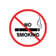 No smoking signs. no smoking zone vector sign with white background.