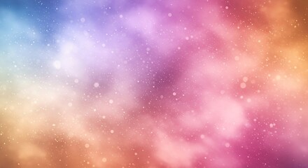 Obraz premium Colorful abstract background with dreamy gradient and bokeh lights effect