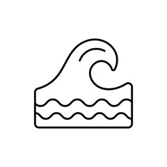 Ocean Icon vector stock illustration