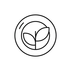 Organic Icon vector stock illustration