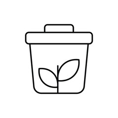 Zero Waste Icon vector stock illustration