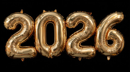 olden realistic balloons numbers "2026"