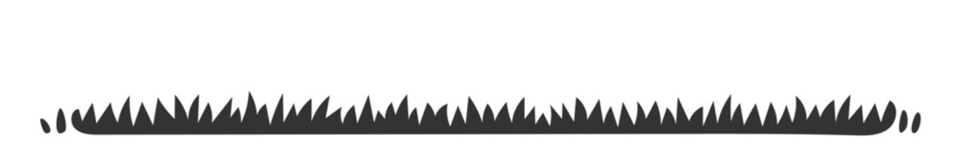 Grass silhouette icon in horizontal layout

