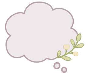 floral frame with flowers