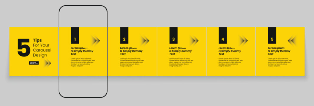 Social media banner frame or social media carousel template or media carousel post design. Editable post frame design.	