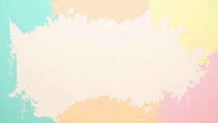 Obraz premium Soft pastel paint strokes on a textured background with copy space