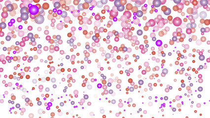 Soap bubbles pink, a backdrop for the holiday.Colorful confetti on transparent background. Amazing colorful confetti background balloon down for celebration. Vector illustration of festive decoration.