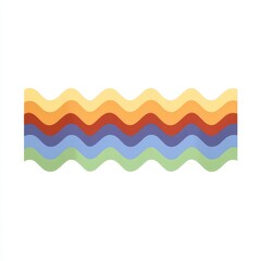 Colorful Wavy Gradient Lines Design for Background, Decoration, and Modern Art Projects with Soft, Pastel Hues in Vibrant Pattern