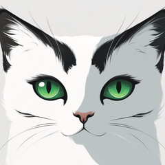 black cat face