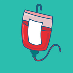 blood bag illustration vector clip art