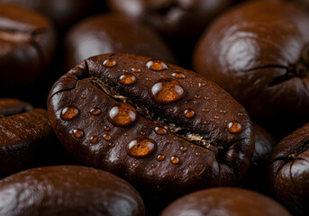 whole arabica coffee beans ready for grinding

