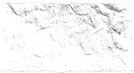 White wrinkled paper texture with realistic distressed folds and scratch effects. High contrast vintage overlay for grunge style artworks.