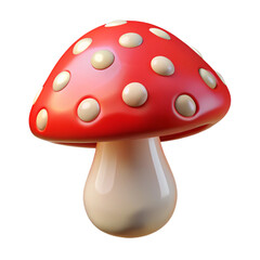 fly agaric mushroom isolated