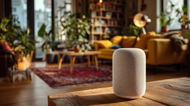 Voice emotion analyzers in smart homes adjusting speaker tone and music playlists to complement userâ€™s mood. 