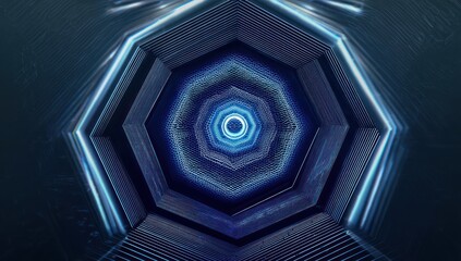 3D LED panel icon featuring multiple layers of LED lighting, producing an intricate glow effect.
