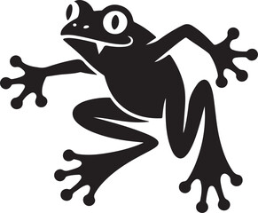 Vampire Frog Silhouette Halloween Vector