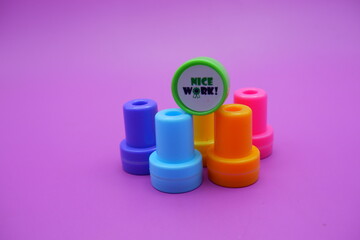 Motivational Teacher Stamps for Children’s Work Evaluation