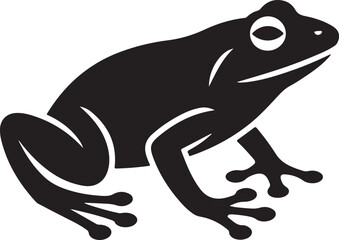 Vampire Frog Silhouette Halloween Vector