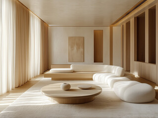 interior luxury apartment comfortable suite, Bright and bold living room with a modern artistic touch.