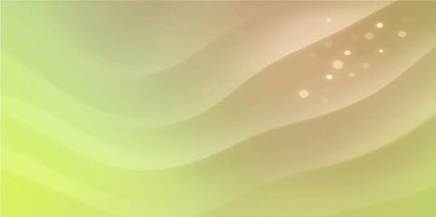 Abstract green vector background with bright sunny light waves and colorful summer nature design elements