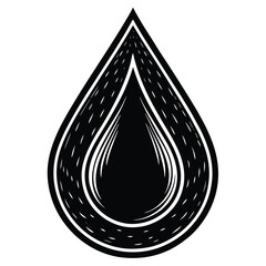 Blood drop icon design for medical healthcare or laboratory related projects