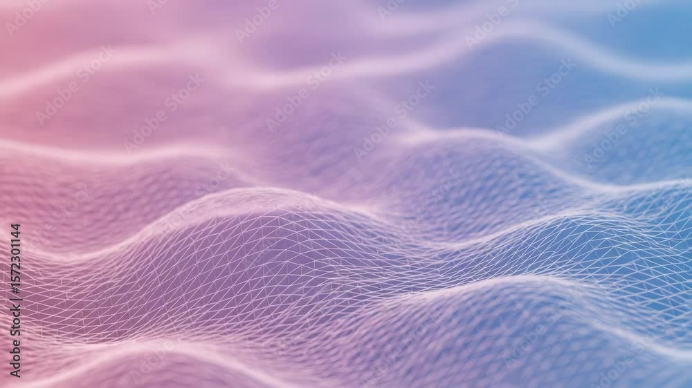 Poster a soft gradient background with a wavy mesh texture creates a modern abstract design