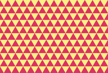 Traditional Japanese Scale Pattern – Cherry Red and Butter Yellow