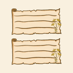 Vintage Brown Blank My Notes Torn Paper For Weekly Monthly Planner Journal Decor