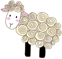 sheep vector spiral 