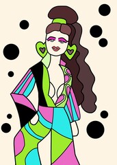 fashion retro girl 