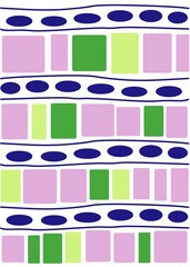 set of colorful dot and block 