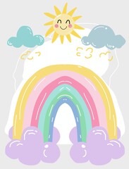 rainbow and clouds season 