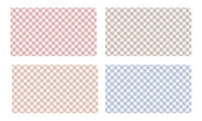 Soft Pastel Checkered Seamless Patterns for Spring, Baby Shower, and Wedding Themes