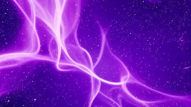 Abstract cosmic background with swirling purple patterns and twinkling stars, ideal for digital art