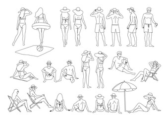 ビーチの人々01