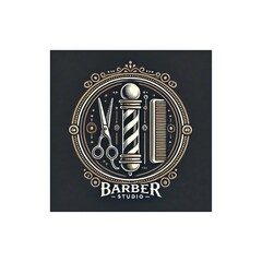 logo per parrucchiere e barbiere