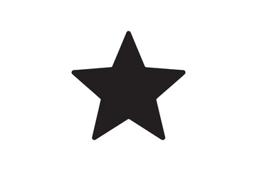 Star Favorite icon silhouette vector with white background
