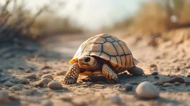 Sea Turtle Swimming Gracefully in the Ocean